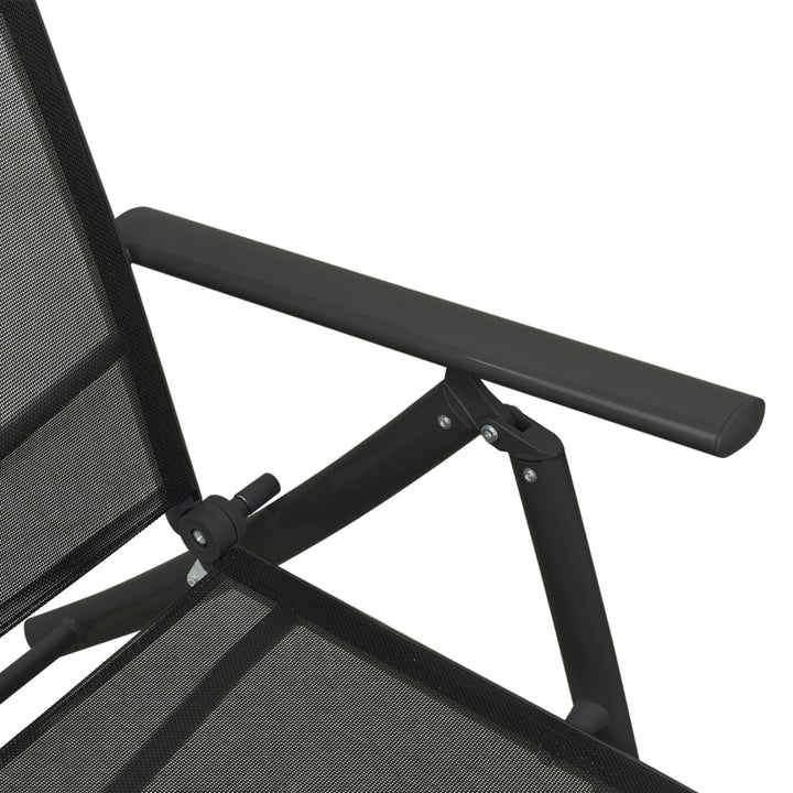 Loungegrupp För Trädgården 3 Delar Textilen &amp; Aluminium