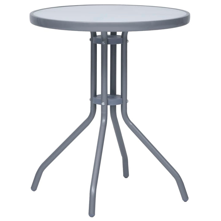 Trädgårdsbord 60 Cm Stål Och Glas