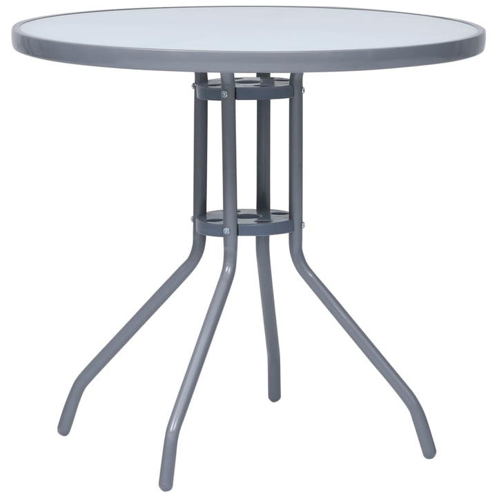 Trädgårdsbord 60 Cm Stål Och Glas