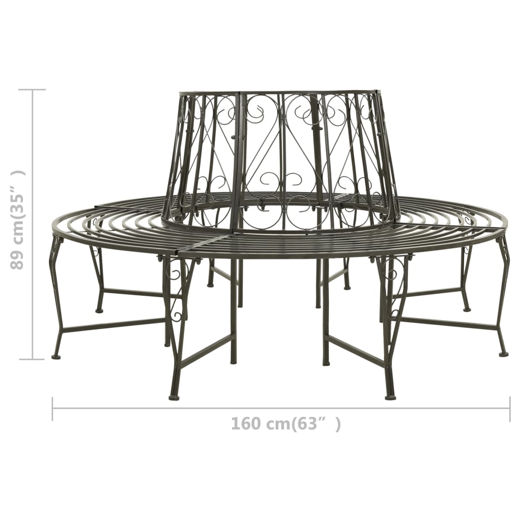 Trädbänk 160 Cm Stål