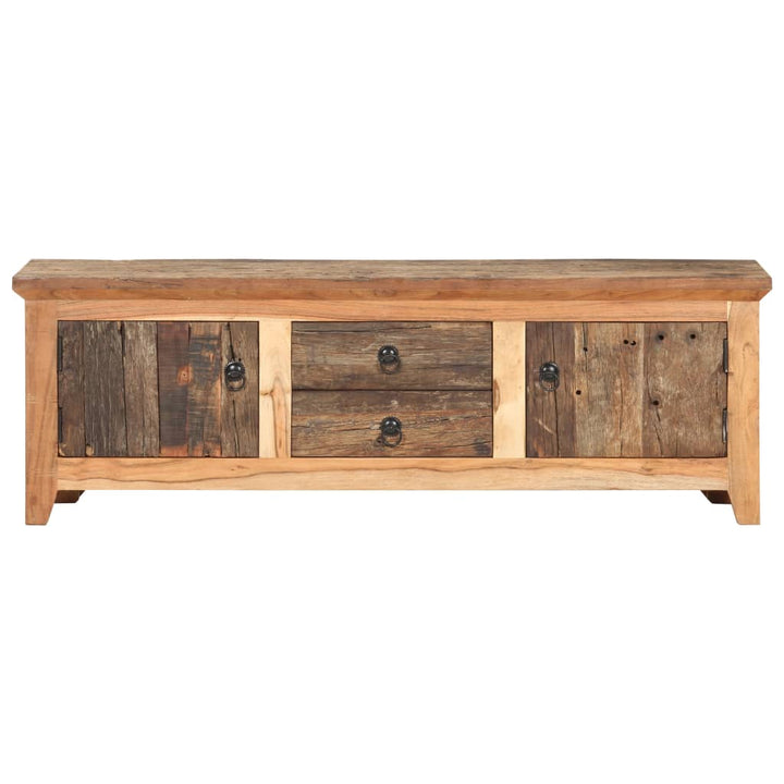 Tv-Bänk 120X30X40 Cm Massivt Akaciaträ Och Återvunnet Trä