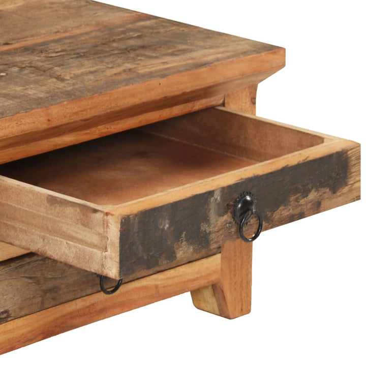 Soffbord 90X50X31 Cm Massivt Återvunnet Trä