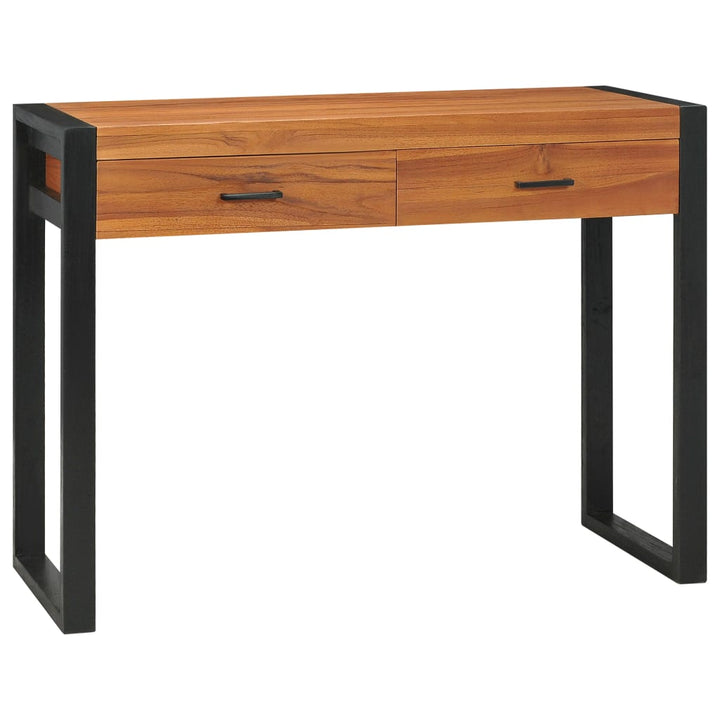 Skrivbord Med 2 Lådor Teak
