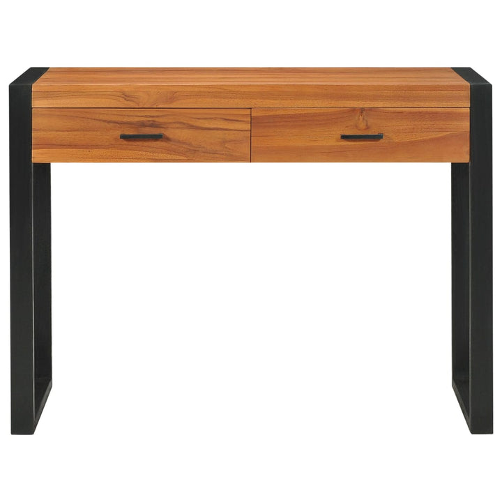 Skrivbord Med 2 Lådor Teak