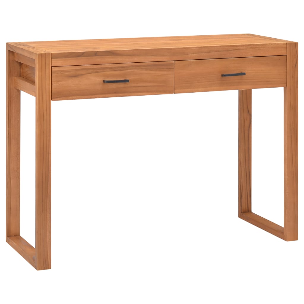 Skrivbord Med 2 Lådor Teak