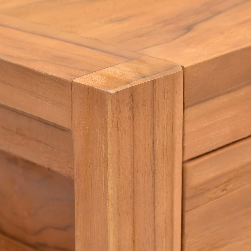 Skrivbord Med 2 Lådor Teak