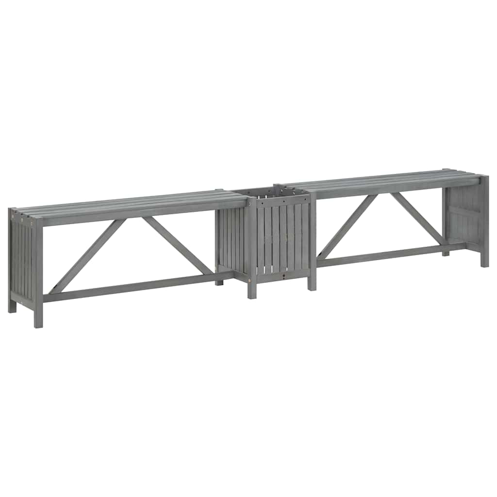 Hörnbänk Med Odlingslåda 117 Cm Massivt Akaciaträ