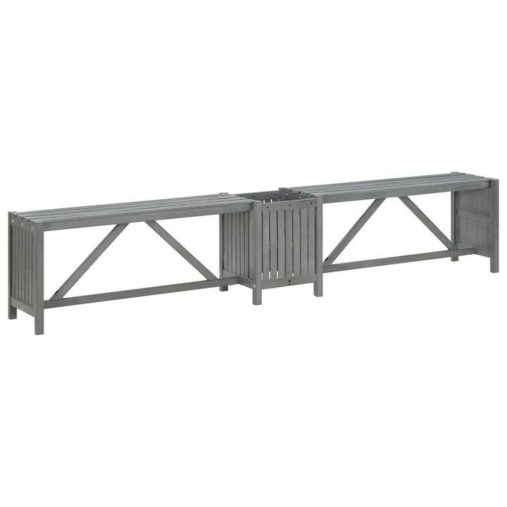 Hörnbänk Med Odlingslåda 117 Cm Massivt Akaciaträ