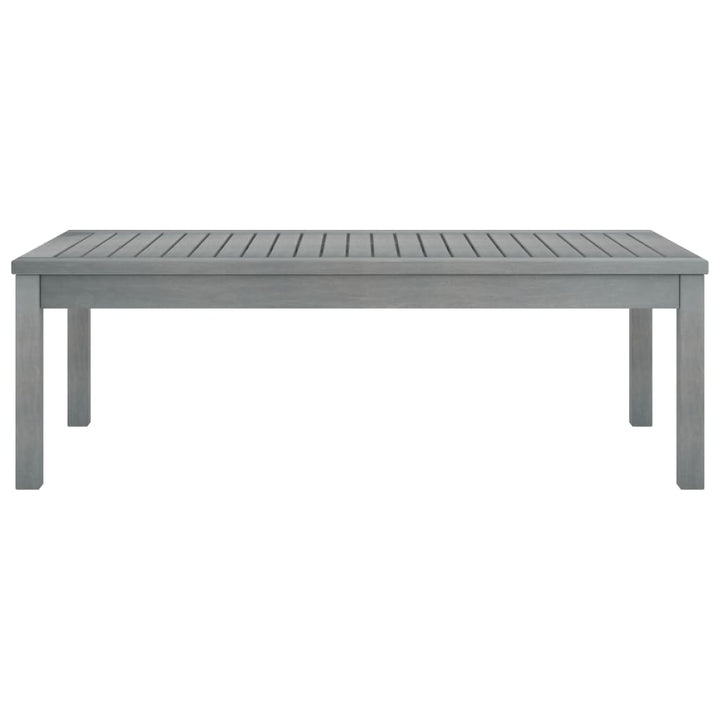 Soffbord 100X50X33 Cm Grått Massivt Akaciaträ