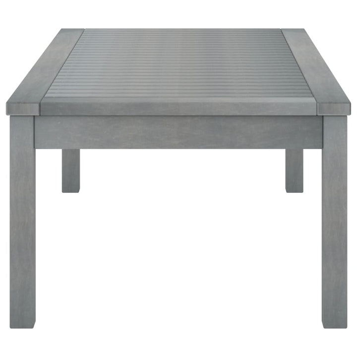 Soffbord 100X50X33 Cm Grått Massivt Akaciaträ
