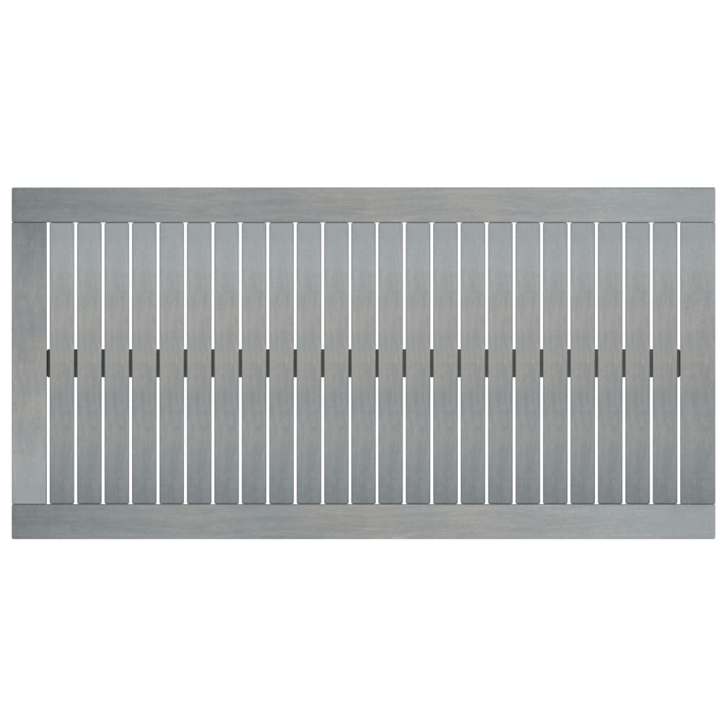 Soffbord 100X50X33 Cm Grått Massivt Akaciaträ