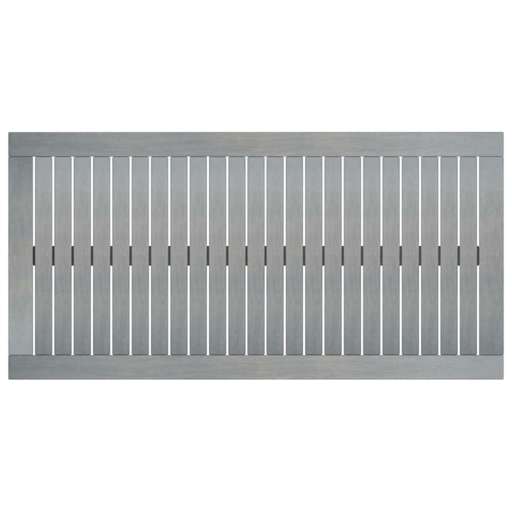 Soffbord 100X50X33 Cm Grått Massivt Akaciaträ