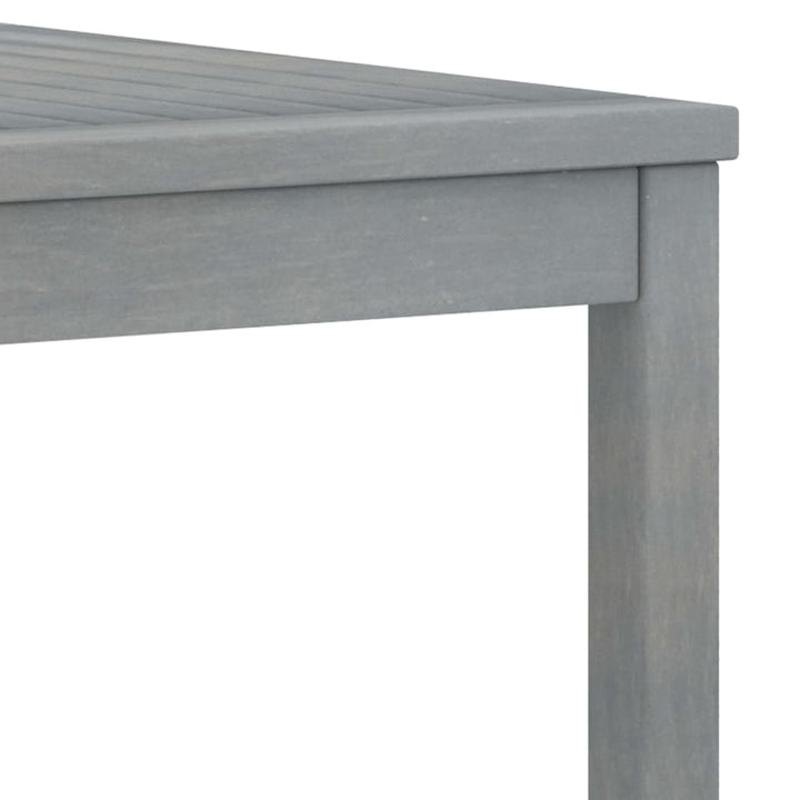 Soffbord 100X50X33 Cm Grått Massivt Akaciaträ