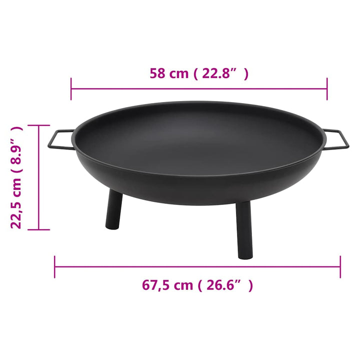 Eldstad 67,5X58X22,5 Cm Stål
