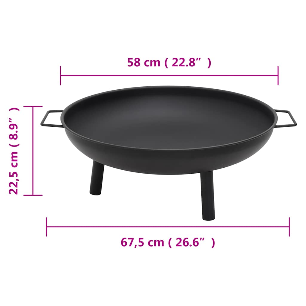 Eldstad 67,5X58X22,5 Cm Stål