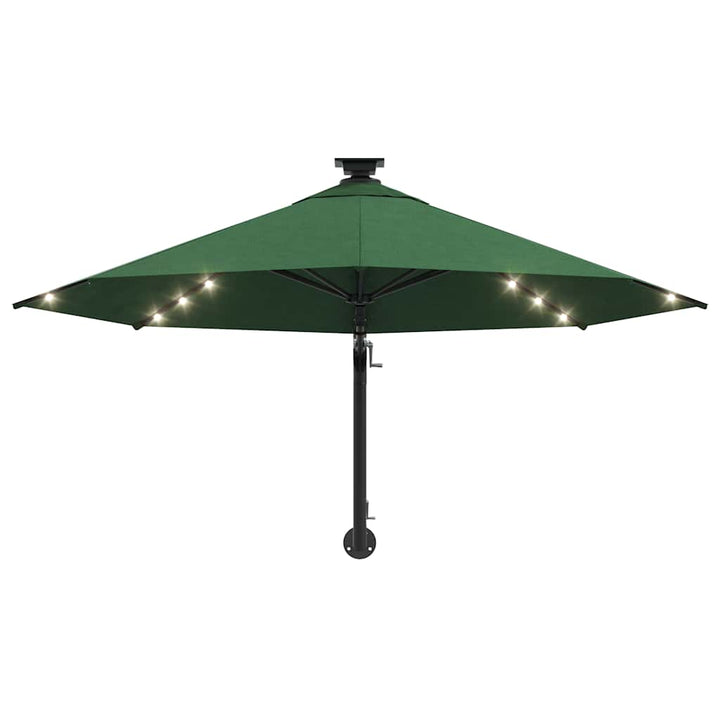 Väggmonterat Trädgårdsparasoll Med Leds 300 Cm