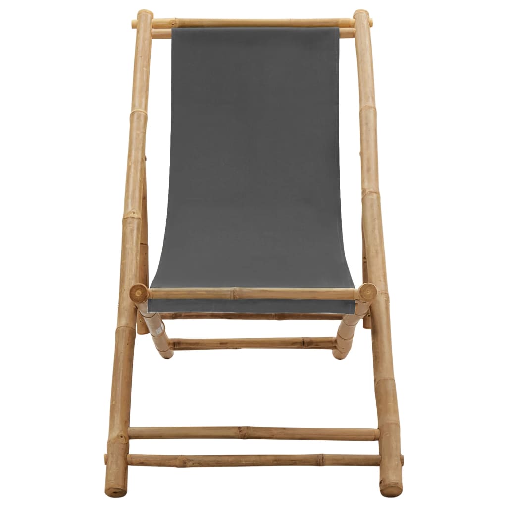 Solstol Bambu Och Kanvas