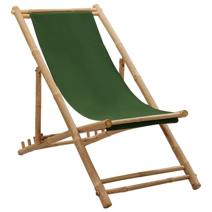 Solstol Bambu Och Kanvas
