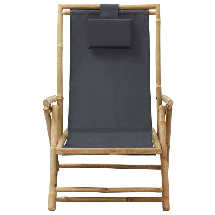 Reclinerstol Bambu Och Tyg
