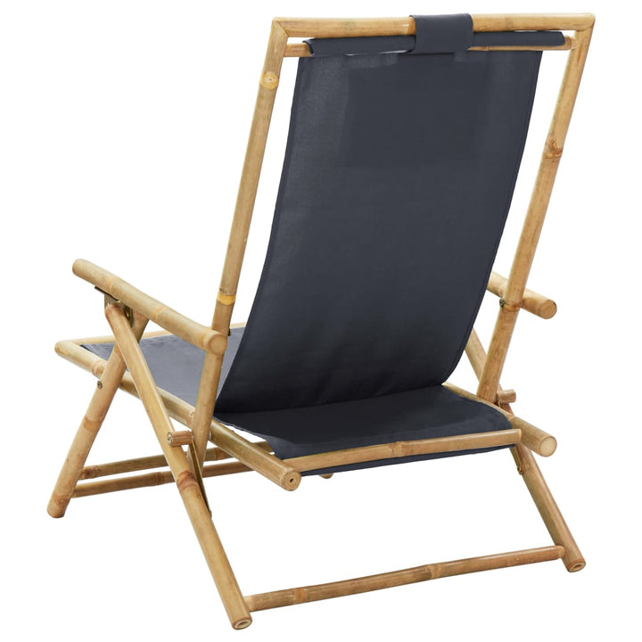 Reclinerstol Bambu Och Tyg