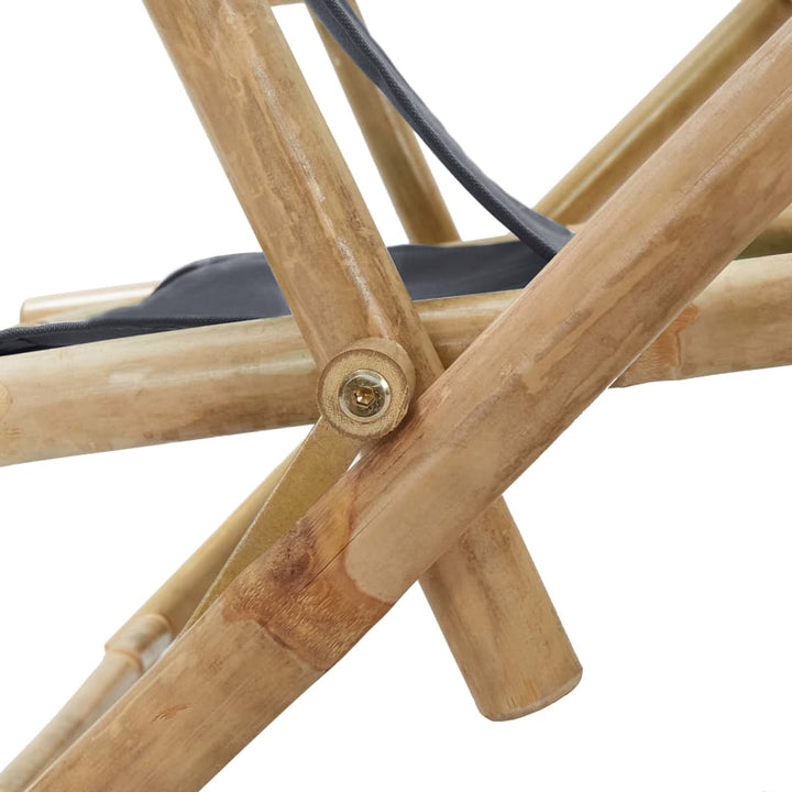 Reclinerstol Bambu Och Tyg