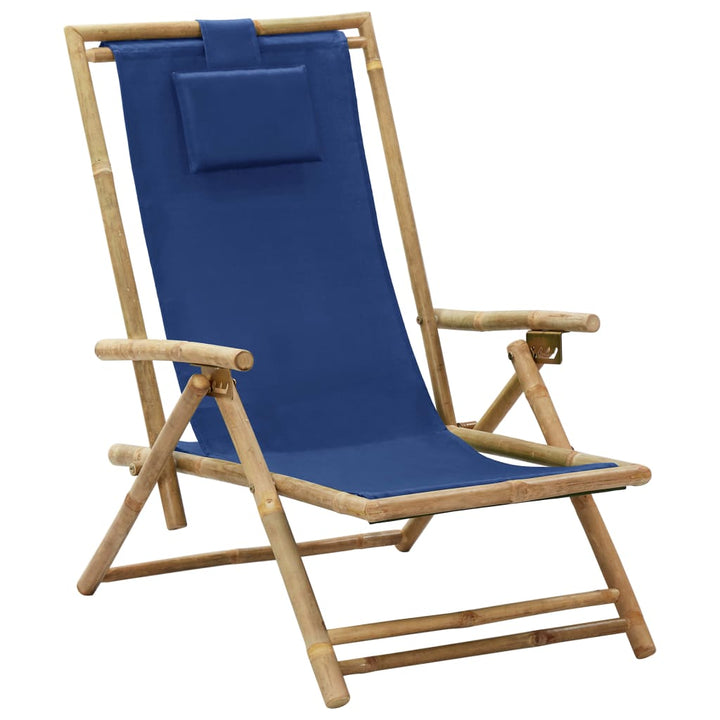 Reclinerstol Bambu Och Tyg