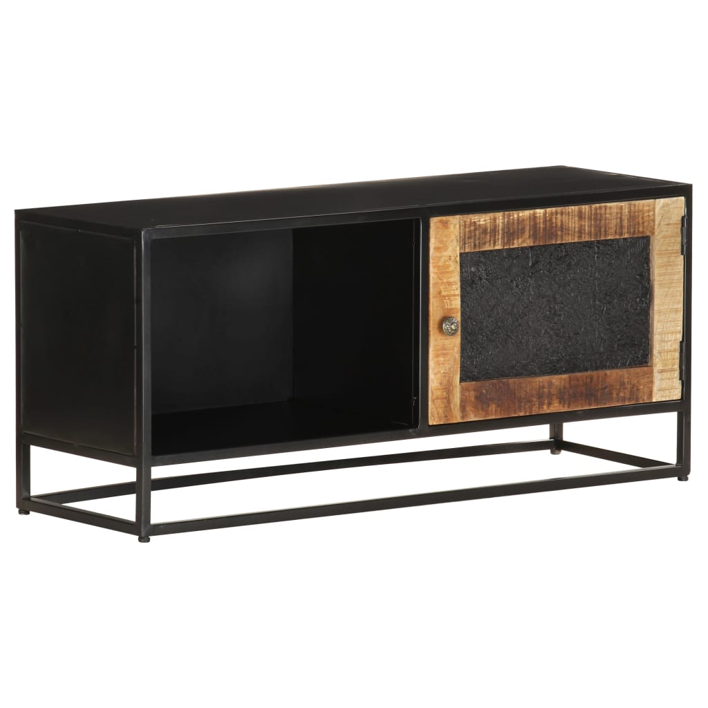 Tv-Bänk 90X30X40 Cm Grovt Mangoträ