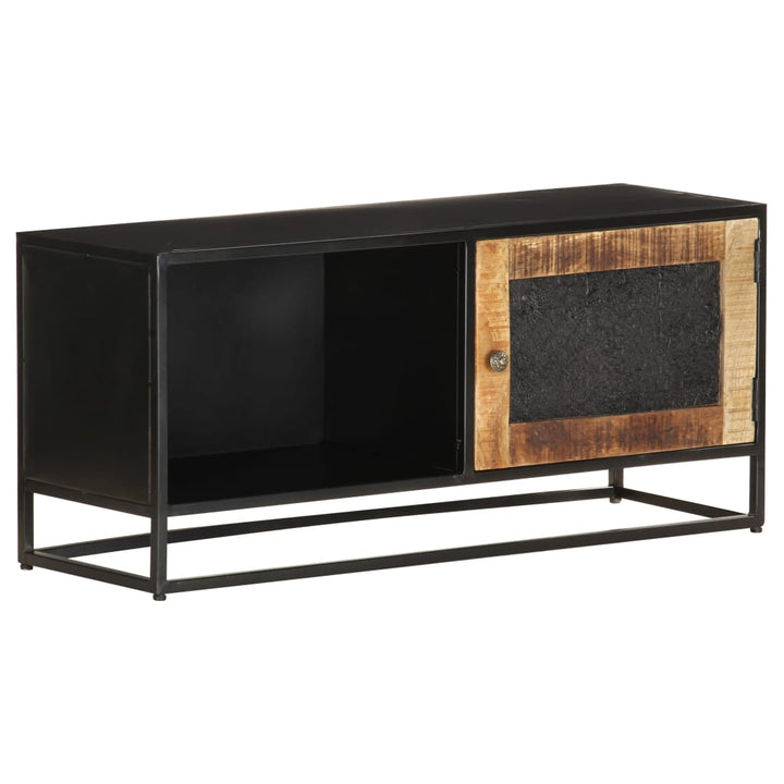 Tv-Bänk 90X30X40 Cm Grovt Mangoträ