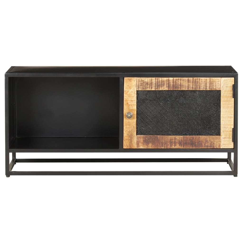 Tv-Bänk 90X30X40 Cm Grovt Mangoträ