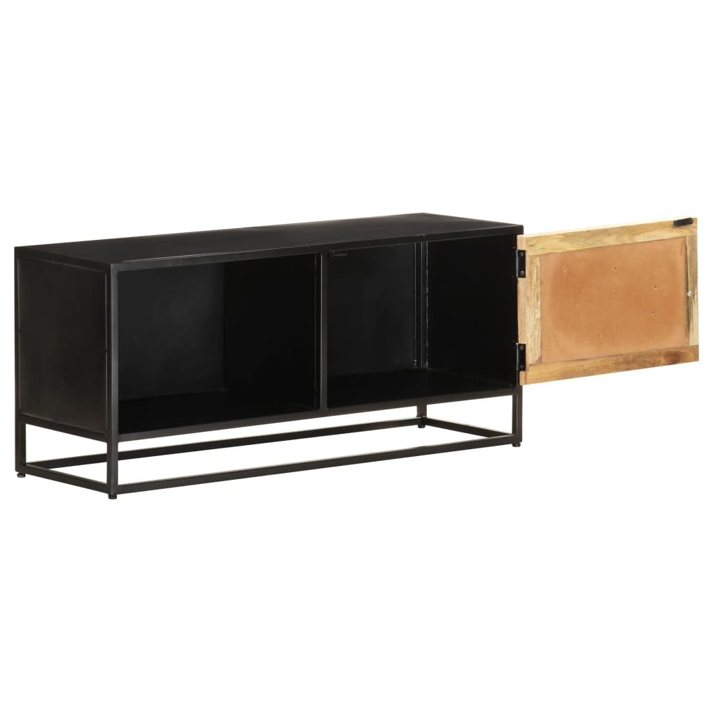 Tv-Bänk 90X30X40 Cm Grovt Mangoträ