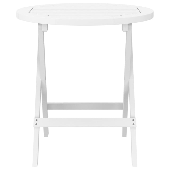 Hopfällbart Trädgårdsbord Ø 46 Cm Massivt Akaciaträ