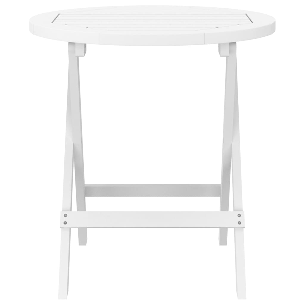 Hopfällbart Trädgårdsbord Ø 46 Cm Massivt Akaciaträ