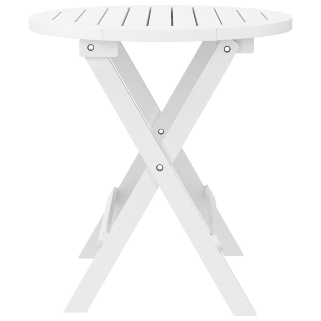 Hopfällbart Trädgårdsbord Ø 46 Cm Massivt Akaciaträ