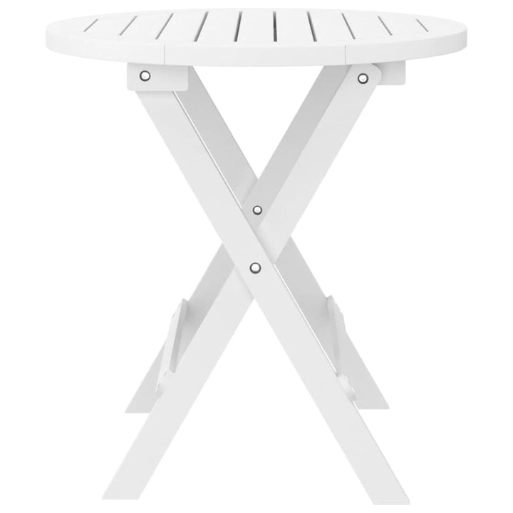 Hopfällbart Trädgårdsbord Ø 46 Cm Massivt Akaciaträ