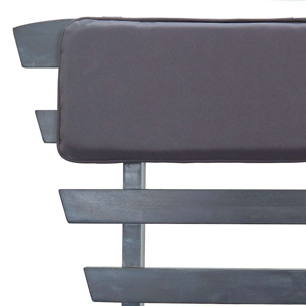 Trädgårdsbänk Med Dynor 2-I-1 190 Cm Massivt Akaciaträ