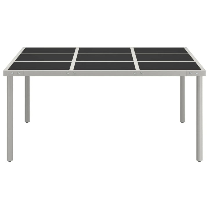 Trädgårdsbord 170X170X74,5 Cm Stål Och Glas