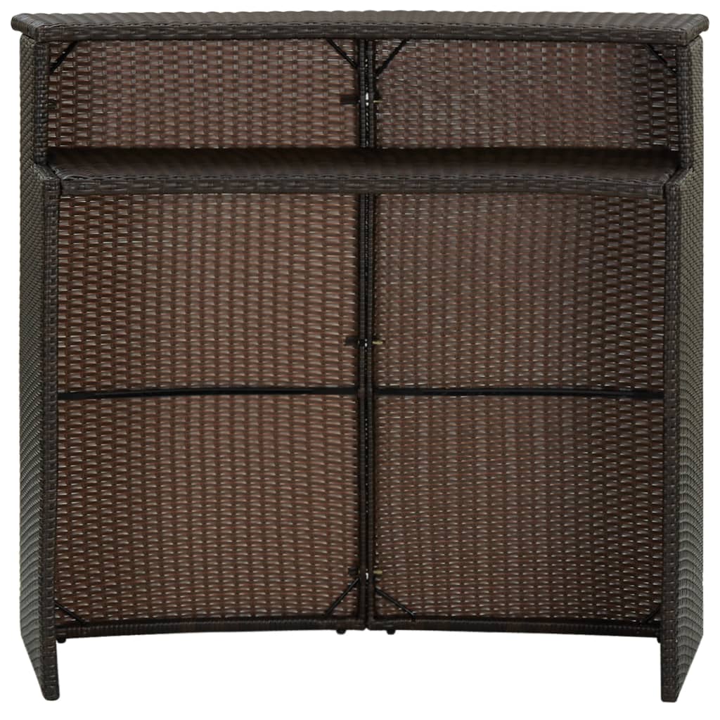 Barbord För Trädgård 120X55X110 Cm Konstrotting