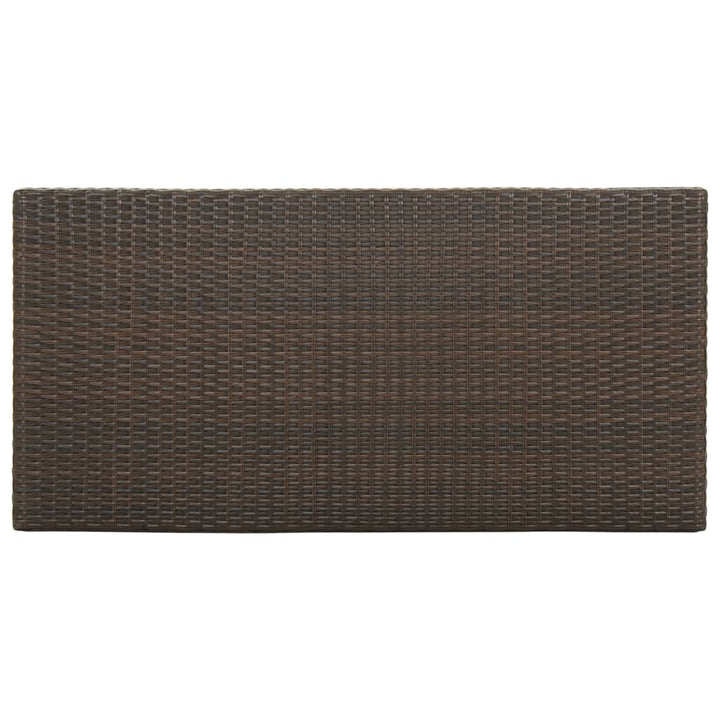 Barbord Med Förvaringshyllor 120X60X110 Cm Konstrotting
