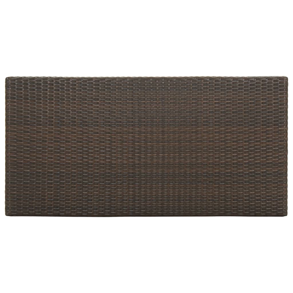 Barbord Med Förvaringshyllor 120X60X110 Cm Konstrotting