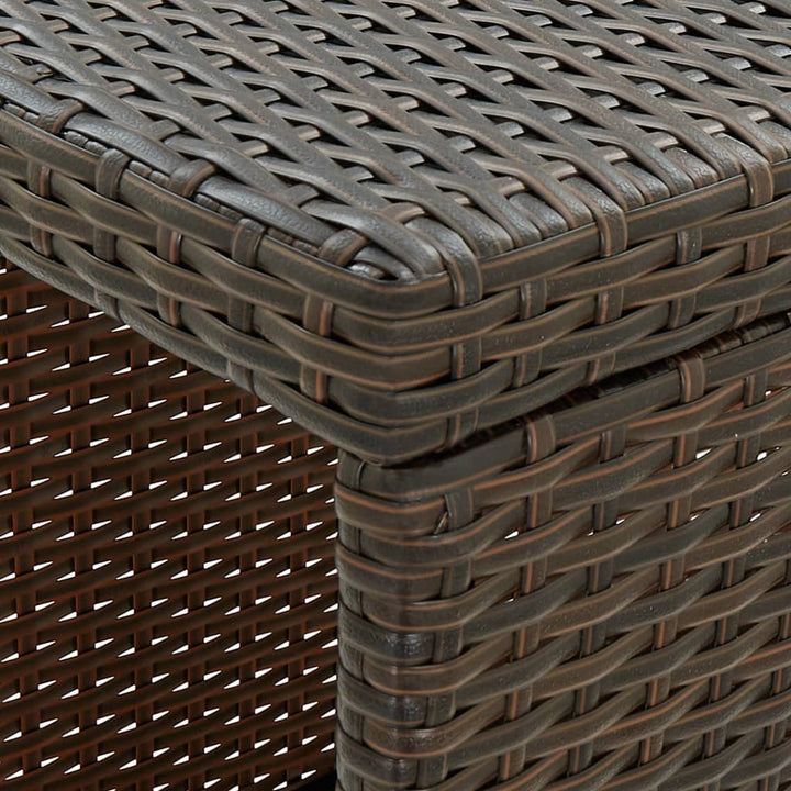 Barbord Med Förvaringshyllor 120X60X110 Cm Konstrotting