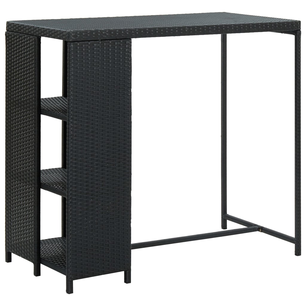 Barbord Med Förvaringshyllor 120X60X110 Cm Konstrotting