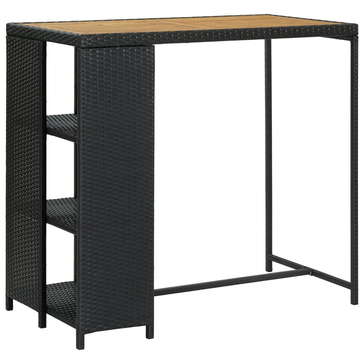 Barbord Med Förvaringshyllor 120X60X110 Cm Konstrotting