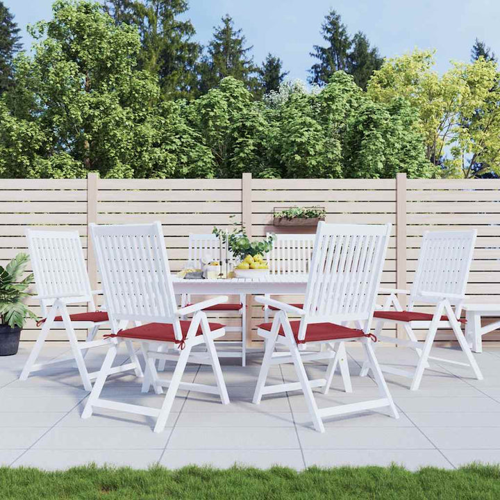 Stolsdynor 2 St Gräddvit Oxfordtyg