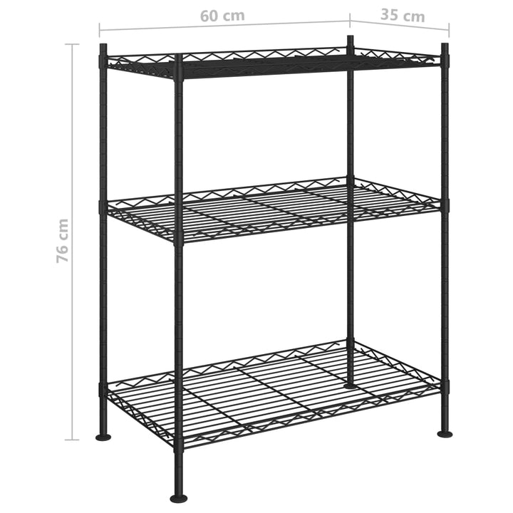 Förvaringshylla Med 3 Hyllplan 60X35X76 150 Kg