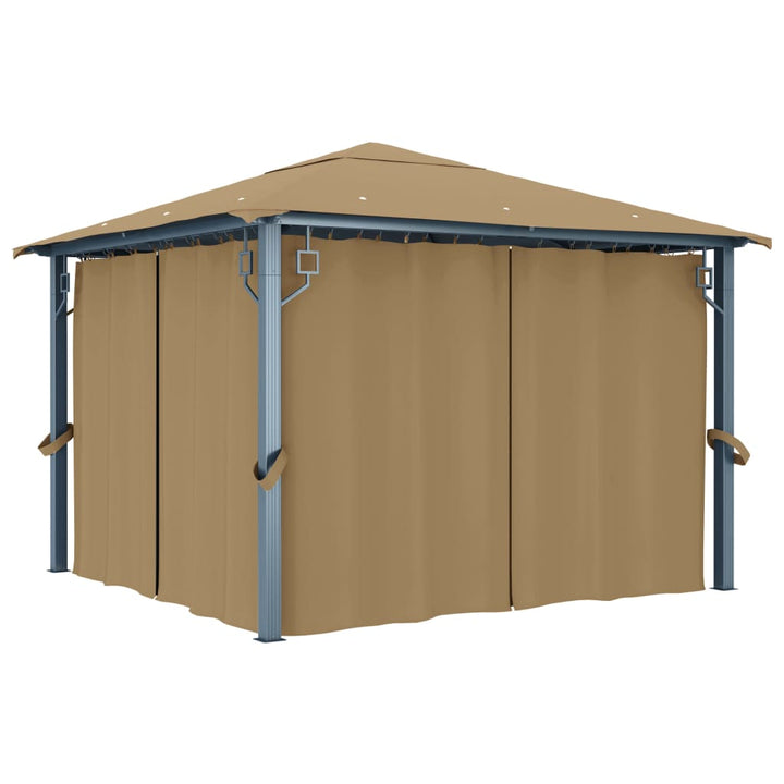 Paviljong Med Gardiner Aluminium