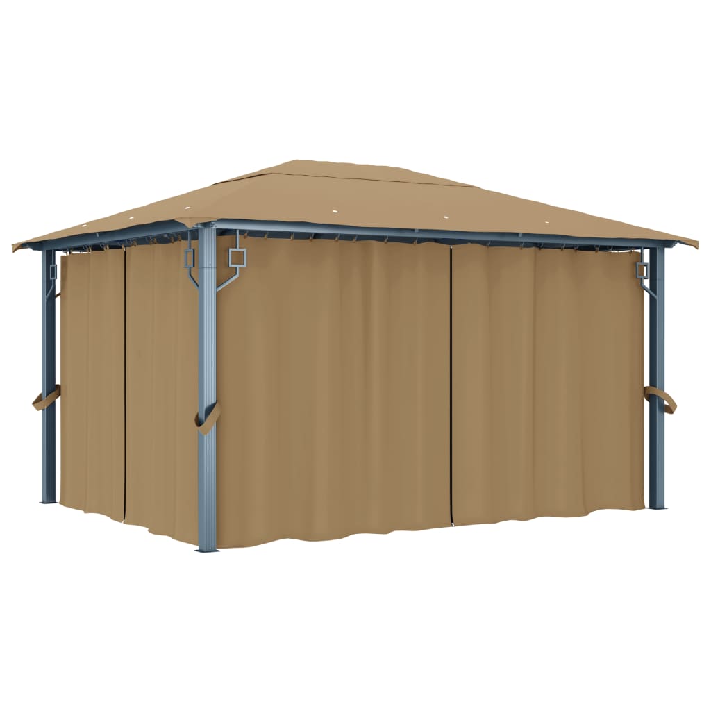 Paviljong Med Gardiner Aluminium
