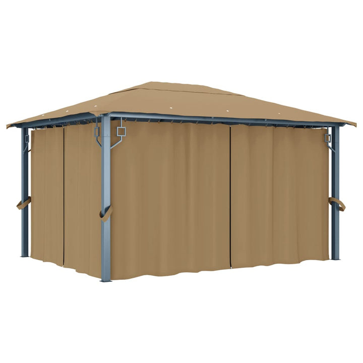 Paviljong Med Gardiner Aluminium
