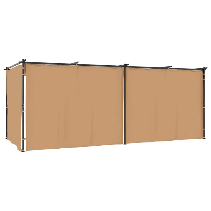 Paviljong Med Draperier Stål