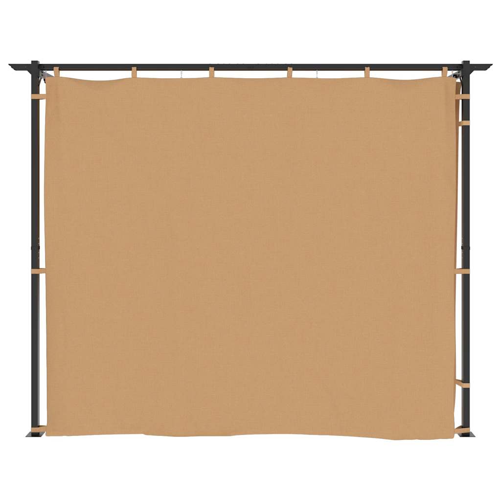 Paviljong Med Draperier Stål