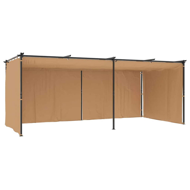 Paviljong Med Draperier Stål